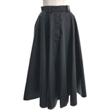 プラダ PRADA トライアングルロゴ ナイロンロングスカート 21X925 ブラック ナイロン レディース ロングスカート
