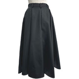 プラダ PRADA トライアングルロゴ ナイロンロングスカート 21X925 ブラック ナイロン レディース ロングスカート