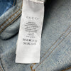 グッチ GUCCI ダメージ加工エンブロイダリーデニムパンツ 430366 インディゴ コットン メンズ デニムパンツ
