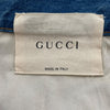 グッチ GUCCI ダメージ加工エンブロイダリーデニムパンツ 430366 インディゴ コットン メンズ デニムパンツ