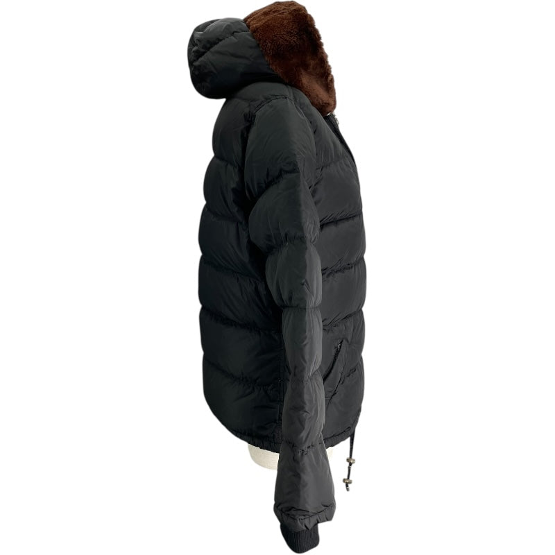 プラダ PRADA パフジャケット ブラック ナイロン レディース その他  