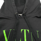 ヴァレンティノ VALENTINO ロゴプリントスウェットパーカー UV3MF14F3TV ブラック コットン ユニセックス パーカー