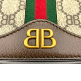 バレンシアガ BALENCIAGA ザハッカープロジェクト ショルダーバッグ 680121 ブラウン BBスプリーム レディース ショルダーバッグ