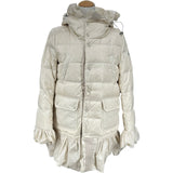 モンクレール MONCLER SERRE ダウンコート クリーム ナイロン レディース ダウンジャケット