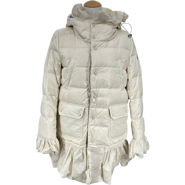 モンクレール MONCLER SERRE ダウンコート クリーム ナイロン