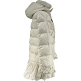 モンクレール MONCLER SERRE ダウンコート クリーム ナイロン レディース ダウンジャケット