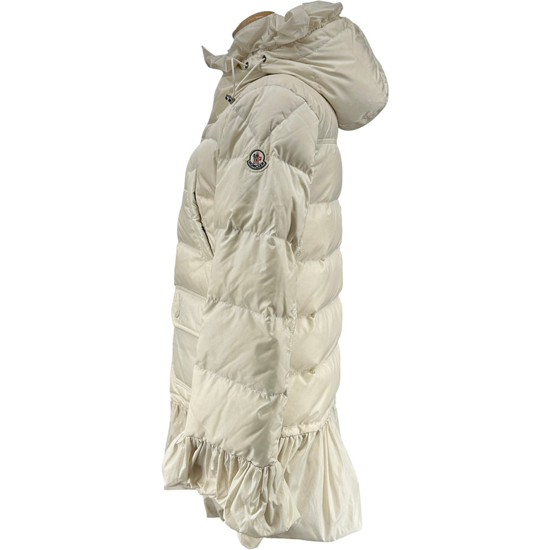 モンクレール MONCLER SERRE ダウンコート クリーム ナイロン
