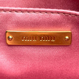 ミュウミュウ miu miu マテラッセ 2WAY ショルダー 5BB085 ピンク GD金具 レザー レディース ショルダーバッグ