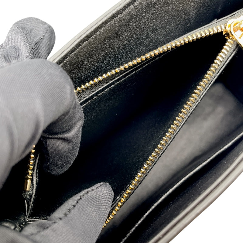 セリーヌ CELINE ティーン ニノバッグ ブラック ゴールド金具 グレイン