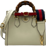 グッチ GUCCI ダイアナ 702721 アイボリー レザー レディース ショルダーバッグ