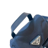 プラダ PRADA トライアングルロゴ バックパック 1BH029 ブラック シルバー金具 ナイロン レディース リュック・デイパック