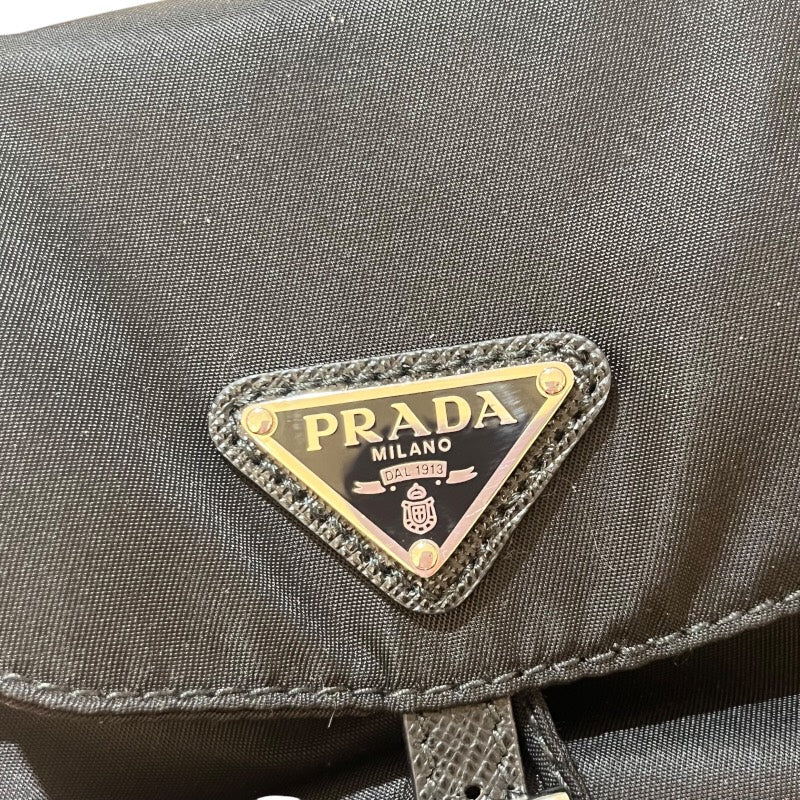プラダ PRADA トライアングルロゴ バックパック 1BH029 ブラック