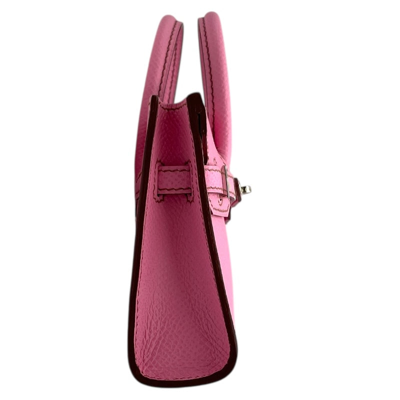 エルメス HERMES タイニーバーキン □O刻 ピンク SV金具 エプソン