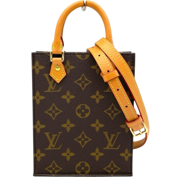 ルイヴィトン M81295 ショルダーバッグ ブラウン  LOUIS VUITTON プティット・サックプラ モノグラム ルイ・ヴィトン LOUIS VUITTON プティット・サックプラ M81295
