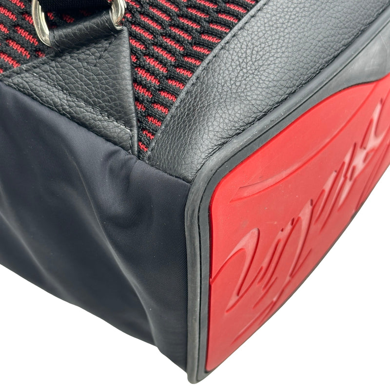 クリスチャン・ルブタン Christian louboutin LOVE スタッズ バックパック ブラック マルチカラー ナイロン/レザー メンズ リュック・デイパック クリスチャン・ルブタン Christian louboutin LOVE スタッズ バック