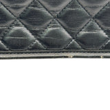 シャネル CHANEL チェーン ショルダー 26番台 ブラック シルバー金具 カーフスキン レディース ショルダーバッグ