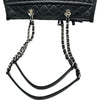 シャネル CHANEL チェーン ショルダー 26番台 ブラック シルバー金具 カーフスキン レディース ショルダーバッグ