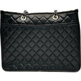シャネル CHANEL チェーン ショルダー 26番台 ブラック シルバー金具 カーフスキン レディース ショルダーバッグ