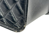 シャネル CHANEL チェーン ショルダー 26番台 ブラック シルバー金具 カーフスキン レディース ショルダーバッグ