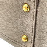 ミュウミュウ miu miu ヴィッテロダイノ ハンドバッグ 5BA274 グレー GD金具 レザー レディース ハンドバッグ