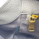 ミュウミュウ miu miu ヴィッテロダイノ ハンドバッグ 5BA274 グレー GD金具 レザー レディース ハンドバッグ