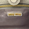 ミュウミュウ miu miu ヴィッテロダイノ ハンドバッグ 5BA274 グレー GD金具 レザー レディース ハンドバッグ