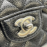シャネル CHANEL マトラッセ25 A01112 31番台 ブラック SV金具 キャビアスキン レディース ショルダーバッグ