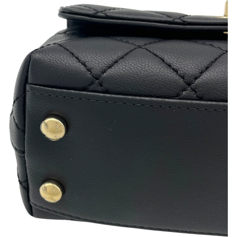 シャネル CHANEL ココハンドルXXS AS2215 ブラック/ゴールド金具 ラム