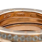 ブルガリ BVLGARI ビーゼロワンリング４バンド(M) ピンクゴールド 750PG ダイヤ ジュエリー