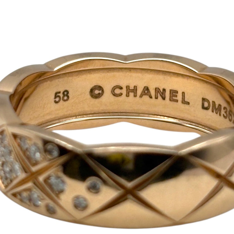 シャネル CHANEL ココクラッシュダイヤリングミディアム ピンク