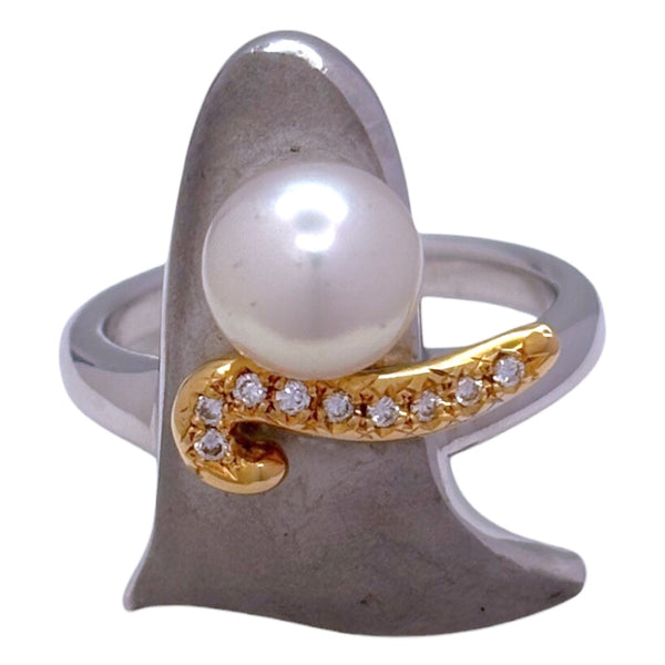 タサキ TASAKI リング プラチナ K18 ダイヤ ジュエリー | 中古ブランド