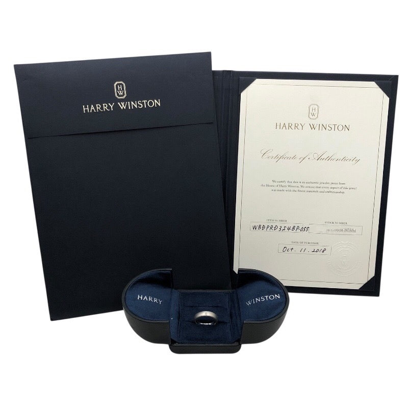 ハリーウィンストン HARRY WINSTON スリーストーンリング プラチナ