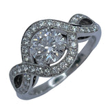 ハリーウィンストン HARRY WINSTON リリークラスター・エンゲージメントリング プラチナ Pt950 ジュエリー