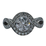 ハリーウィンストン HARRY WINSTON リリークラスター・エンゲージメントリング プラチナ Pt950 ジュエリー