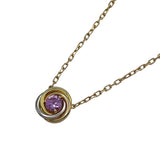 カルティエ Cartier ベビートリニティネックレス ゴールド K18 ピンクサファイア ジュエリー