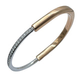ティファニー TIFFANY＆CO ロックダイヤブレス ピンクゴールドｘホワイトゴールド Au750 ジュエリー