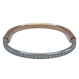 ティファニー TIFFANY＆CO ロックダイヤブレス ピンクゴールドｘホワイトゴールド Au750 ジュエリー