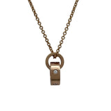 ブルガリ BVLGARI ローマンソルベネックレス ピンクゴールド Au750 ダイヤモンド ジュエリー