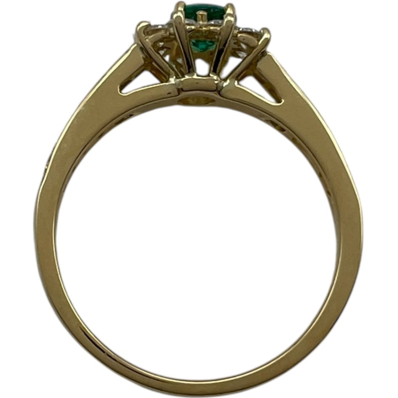 Tiffany & Co. バターカップ フローラ リング ダイヤ エメラルド ティファニー TIFFANY＆CO フローラリング エメラルド ゴールド Au750