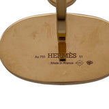 エルメス HERMES シェーヌダンクル ヴェルソ リング ラージ ピンクゴールド Au750 ホワイトセラミック ジュエリー