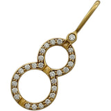 ハリーウィンストン HARRY WINSTON ラッキー８トップ ゴールド Au750 ダイヤモンド ジュエリー