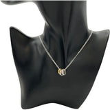 カルティエ Cartier ラブスリーフープネックレス ホワイトゴールドxピンクゴールド 750 ダイヤモンド ジュエリー