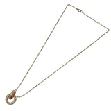 カルティエ Cartier ラブサークルネックレスフルダイヤ ピンクゴールド Au750 ダイヤモンド（48個） ジュエリー