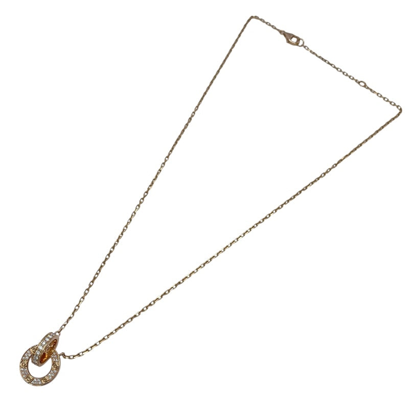 カルティエ Cartier ラブサークルネックレスフルダイヤ ピンクゴールド