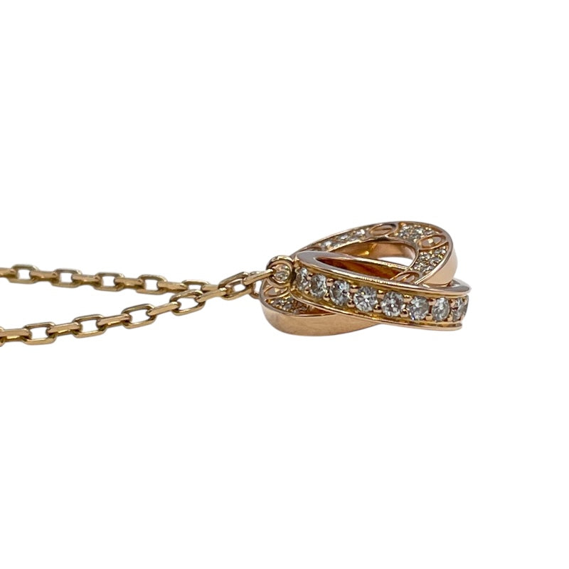 カルティエ Cartier ラブサークルネックレスフルダイヤ ピンクゴールド