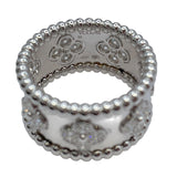 ヴァンクリーフ＆アーペル Van Cleef & Arpels ペルレクローバーリング ホワイトゴールド 750 ジュエリー