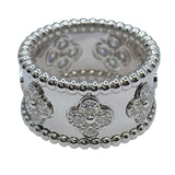 ヴァンクリーフ＆アーペル Van Cleef & Arpels ペルレクローバーリング ホワイトゴールド 750 ジュエリー