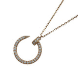 カルティエ Cartier ジュストアンクルダイヤネックレス ピンクゴールド Au750 ジュエリー