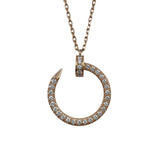 カルティエ Cartier ジュストアンクルダイヤネックレス ピンクゴールド Au750 ジュエリー
