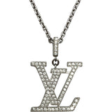 ルイ・ヴィトン LOUIS VUITTON パンダンティフLVダイヤネックレス ホワイトゴールド AU750 ジュエリー